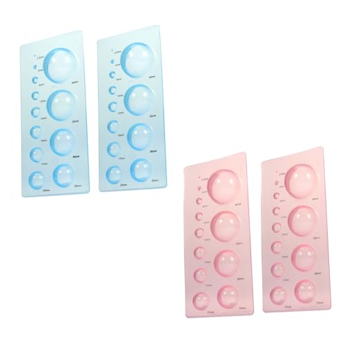 HIAKDOFT 4 Stück Teiliges Paper Quilling Werkzeug Set Abs Halbkugel Modellierform DIY Bastelset für Präzises Langlebiges Papierrollen Geeignet für Anfänger und Profis von HIAKDOFT