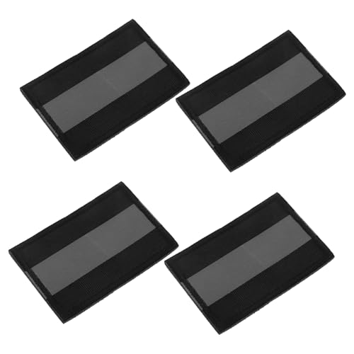 HIAKDOFT 4 Stück Teiliges Reflektierende Sicherheitsaufnäher Selbstklebend Moderne Reflektierende Patches für Rucksack Nachtlauf Arbeitskleidung Verbesserte Sichtbarkeit bei Dunkelheit von HIAKDOFT