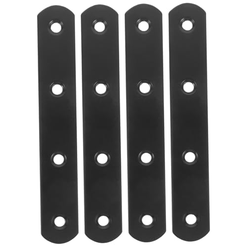 HIAKDOFT 4 Stück Teiliges Schwerlast Reparaturplatten für Holzregale Zaun Schränke Stabile Gerade Metallverbinder für Möbel Einfache Montage Vielseitig Einsetzbar von HIAKDOFT