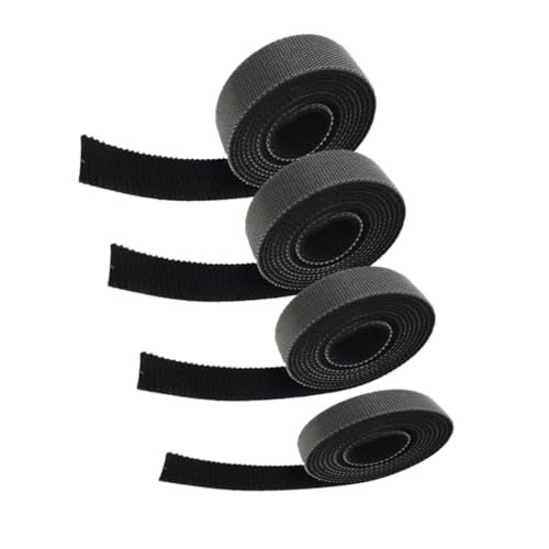 HIAKDOFT 4 Stück Wiederverwendbare Nylon Kabelbinder Kabelmanagement Klettband Kabelorganizer für Büro Haushalt und Schule von HIAKDOFT