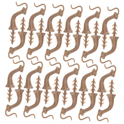 HIAKDOFT 40 Stück Künstliche Kürbisstiele Kunststoffgriffe für DIY Halloween Dekoration Basteln Herbst Party Zubehör von HIAKDOFT