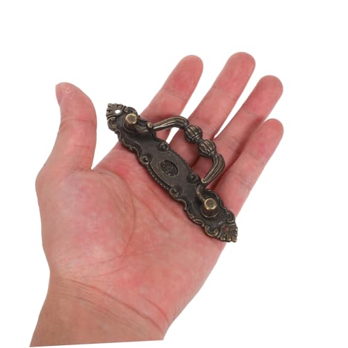 HIAKDOFT 5 Stück Antike Schubladengriffe Bronze Retro Design Vintage Möbelgriffe aus Langlebiger Legierung Verdeckte Montage Faderesistente Oberfläche für Kommode Schrank Türen HIAKDOFT 5 Stück Antike Schubladengriffe Bronze Retro Design Vintage Möbelgriffe aus Langlebiger Legierung Verdeckte Montage Faderesistente Oberfläche für Kommode Schrank Türen von HIAKDOFT
