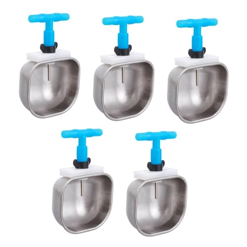 HIAKDOFT 5 Stück Automatischer Edelstahl Wasserspender für Kaninchen Stabile Verschleißfeste Tränke mit Kompakter für Kleintierhaltung und Geflügelversorgung HIAKDOFT 5 Stück Automatischer Edelstahl Wasserspender für Kaninchen Stabile Verschleißfeste Tränke mit Kompakter für Kleintierhaltung und Geflügelversorgung von HIAKDOFT