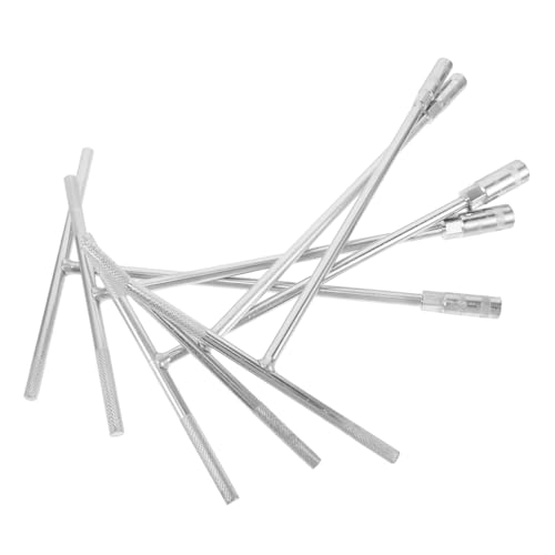 HIAKDOFT 5 Stück Innensechskantschlüssel T-Griff-Schraubenschlüssel Schraubenschlüssel zum Reparieren Steckschlüssel aus Metall Reparaturschlüssel Stahl mit hohem Kohlenstoffgehalt Silber HIAKDOFT 5 Stück Innensechskantschlüssel T-Griff-Schraubenschlüssel Schraubenschlüssel zum Reparieren Steckschlüssel aus Metall Reparaturschlüssel Stahl mit hohem Kohlenstoffgehalt Silber von HIAKDOFT