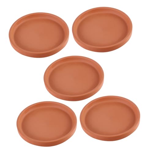 HIAKDOFT 5 Stück Keramik Pflanzgefäß Untersetzer Terrakotta Abtropfschale Pflanzschale Multifunktional für Blumentöpfe Drinnen und Draußen HIAKDOFT 5 Stück Keramik Pflanzgefäß Untersetzer Terrakotta Abtropfschale Pflanzschale Multifunktional für Blumentöpfe Drinnen und Draußen von HIAKDOFT