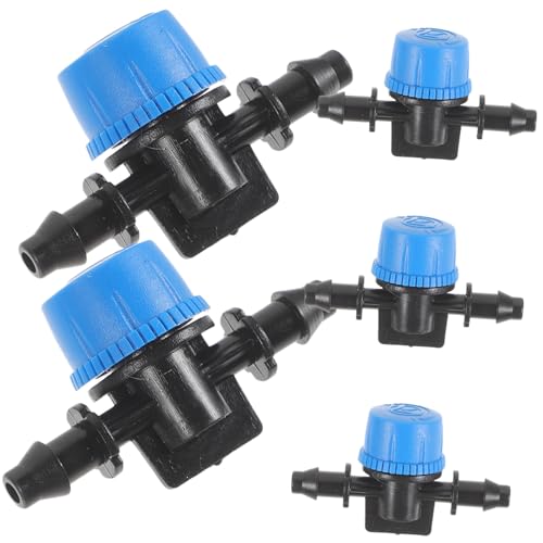 HIAKDOFT 5 Stück Teiliges Absperrventil für Tropfbewässerung Schlauch Einstellbare Wasserstoppventile für Gartenbewässerung Durchflussregler mit Glattem Innenlauf Kompatibel mit von HIAKDOFT