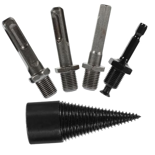 HIAKDOFT 5 Stück Teiliges Holzspalter bohrkegel Verschleißfestem Kohlenstoffstahl Hitzebehandelt für Einfache Langlebige Holzbearbeitung Geeignet für Elektrohämmer und Professionelle HIAKDOFT 5 Stück Teiliges Holzspalter bohrkegel Verschleißfestem Kohlenstoffstahl Hitzebehandelt für Einfache Langlebige Holzbearbeitung Geeignet für Elektrohämmer und Professionelle von HIAKDOFT