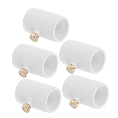 HIAKDOFT 5 Stück Teiliges PVC Sprühdüsen mit Messingdüsen Außengewinde für Nebelsystem und Korrosionsbeständig Kompatibel mit Gartenschlauch und Outdoor Kühlungssystemen HIAKDOFT 5 Stück Teiliges PVC Sprühdüsen mit Messingdüsen Außengewinde für Nebelsystem und Korrosionsbeständig Kompatibel mit Gartenschlauch und Outdoor Kühlungssystemen von HIAKDOFT