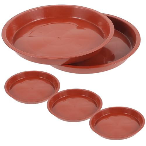 HIAKDOFT 5 Stück Teiliges Runde Pflanzuntersetzer aus Langlebigem Kunststoff wasserdichte Pflanzschalen für Topfpflanzen als Abtropfschalen zum Schutz von Boden und Möbeln Geeignet für HIAKDOFT 5 Stück Teiliges Runde Pflanzuntersetzer aus Langlebigem Kunststoff wasserdichte Pflanzschalen für Topfpflanzen als Abtropfschalen zum Schutz von Boden und Möbeln Geeignet für von HIAKDOFT