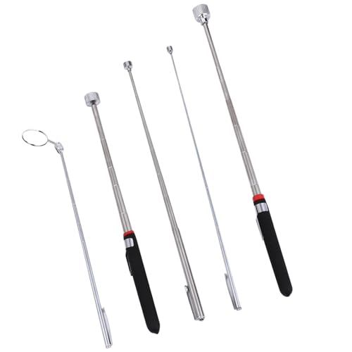 HIAKDOFT 5 Stück Teiliges Teleskop inspektionsspiegel Rundem Spiegel Magnetischem Greifwerkzeug Flexiblem Ausziehwerkzeug für Autoinspektion Klappbar Langlebig Rutschfester Griff HIAKDOFT 5 Stück Teiliges Teleskop inspektionsspiegel Rundem Spiegel Magnetischem Greifwerkzeug Flexiblem Ausziehwerkzeug für Autoinspektion Klappbar Langlebig Rutschfester Griff von HIAKDOFT