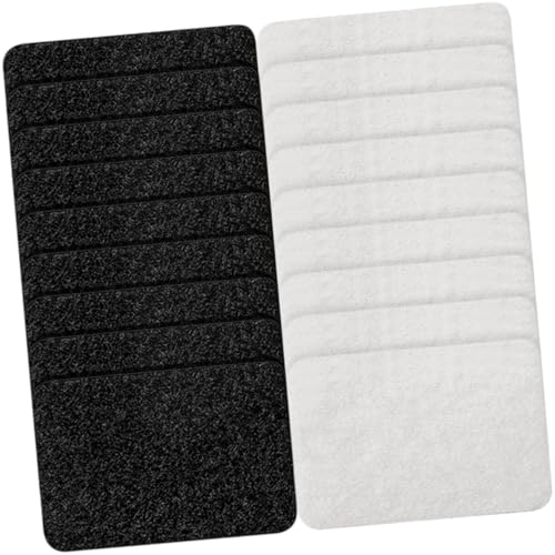 HIAKDOFT 50 Paare Rutsch Klettband Selbstklebende Fixierpads für Teppich Sofa Bettwäsche Rutschfest Vielseitig Sicherer Halt für Haushalt Büro Schule ohne Rückstände von HIAKDOFT