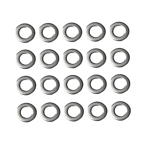HIAKDOFT 50 Stück Edelstahl Metalldichtungen Rundes Spacer Schraubenzubehör und Schmuck DIY Armbänder Silber Zubehör Langlebig und Rostfrei HIAKDOFT 50 Stück Edelstahl Metalldichtungen Rundes Spacer Schraubenzubehör und Schmuck DIY Armbänder Silber Zubehör Langlebig und Rostfrei von HIAKDOFT