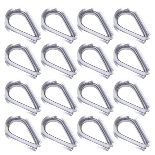 HIAKDOFT 50 Stück Kausche Triangular Boast Ring für Drahtseil Robuste und Langlebige Seilklemme für Industrielle Anwendungen Hohe Abrieb und Alterungsbeständigkeit von HIAKDOFT