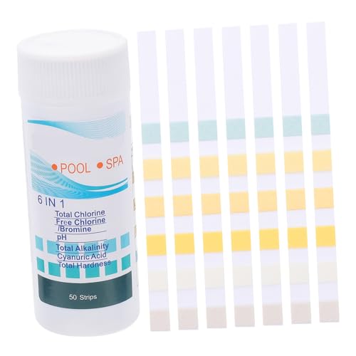 HIAKDOFT 50 Stück Pool Teststreifen Ph Chlor Teststreifen Wasserqualität Tester für Schwimmbad Spa Aquarium Präzise Tragbar Langlebig Geeignet für Poolwasser und Analyse HIAKDOFT 50 Stück Pool Teststreifen Ph Chlor Teststreifen Wasserqualität Tester für Schwimmbad Spa Aquarium Präzise Tragbar Langlebig Geeignet für Poolwasser und Analyse von HIAKDOFT