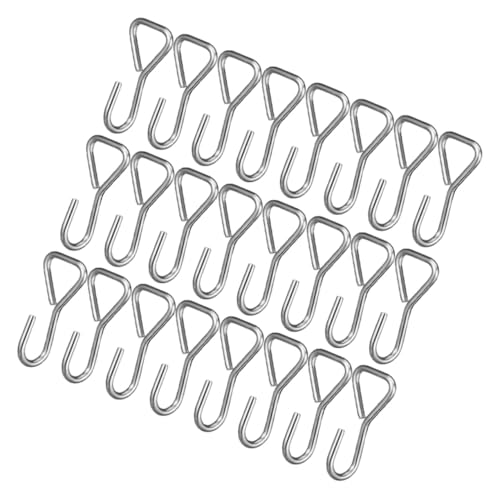 HIAKDOFT 50 Stück Teiliges Edelstahl Auto Sitzbezug Haken Robuste Fahrzeug Innenraum Halter Vielseitige S haken für Kopfstütze und Sitzbezug Kompakt Langlebig Kompatibel von HIAKDOFT