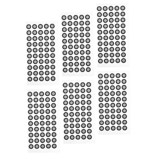 HIAKDOFT 6 Blätter Reflektierende Markierungspunkte aus Langlebiger Folie Hochreflektierende Referenzpunkte für Präzise Positionierung bei Optischen Messungen und Reverse Engineering von HIAKDOFT