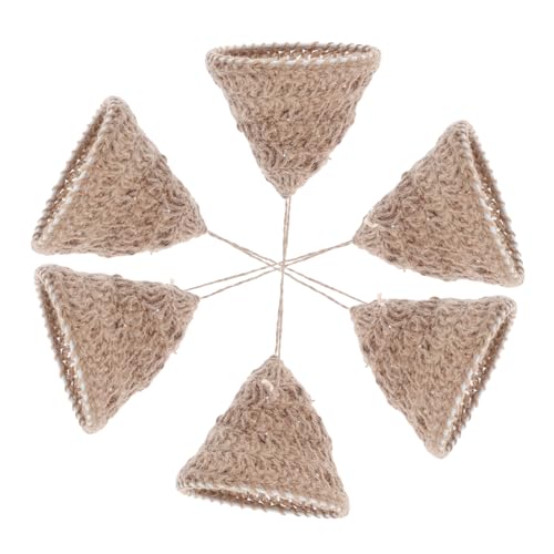 HIAKDOFT 6 Stück Boho Lampenschirme Handgewebt Natürliche Rope Pendelleuchten Skandinavisch Kreative Lichtabdeckung Für Wohnzimmer Schlafzimmer Esszimmer von HIAKDOFT