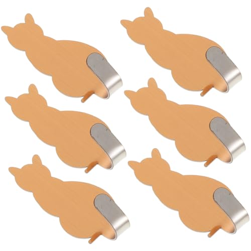 HIAKDOFT 6 Stück Selbstklebende Edelstahl Wandhaken Katzenform Rostfrei Starke Haftung Vielseitig für Handtücher Kleidung Bad und Küche Einfache Montage ohne Bohren Platzsparend Robust und HIAKDOFT 6 Stück Selbstklebende Edelstahl Wandhaken Katzenform Rostfrei Starke Haftung Vielseitig für Handtücher Kleidung Bad und Küche Einfache Montage ohne Bohren Platzsparend Robust und von HIAKDOFT