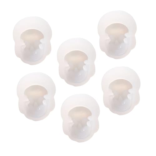 HIAKDOFT 6 Stück Silikonformen Schädelkopf für Epoxidharz DIY Schmuckherstellung Wiederverwendbar Langlebig Einfach zu Entformen Kreative Handwerksformen HIAKDOFT 6 Stück Silikonformen Schädelkopf für Epoxidharz DIY Schmuckherstellung Wiederverwendbar Langlebig Einfach zu Entformen Kreative Handwerksformen von HIAKDOFT