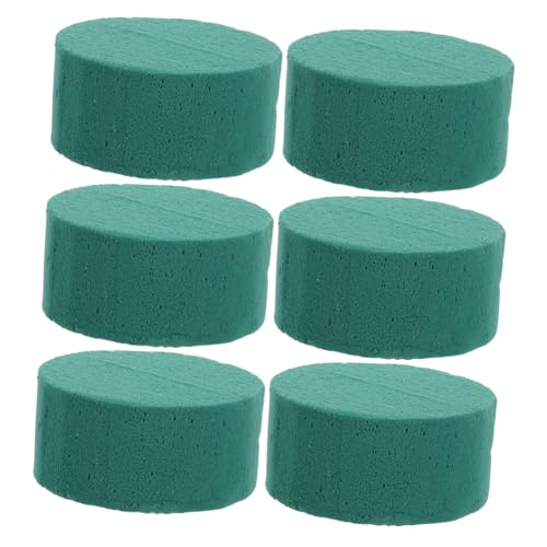 HIAKDOFT 6 Stück Teiliges Blumengesteck Grünem Stark Wasserabsorbierendem Rundem Steckschaum für Frischblumen für Tischdekoration Hochzeit Party und DIY blumenarrangements HIAKDOFT 6 Stück Teiliges Blumengesteck Grünem Stark Wasserabsorbierendem Rundem Steckschaum für Frischblumen für Tischdekoration Hochzeit Party und DIY blumenarrangements von HIAKDOFT