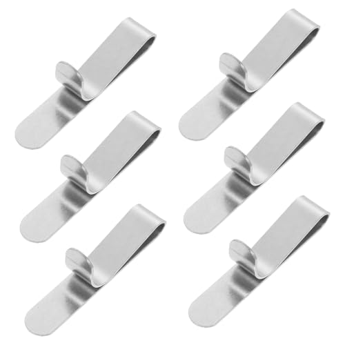 HIAKDOFT 6 Stück Teiliges Edelstahl Kuchenring Clips Verstellbar zur Formstabilisierung von Torten Mousse und Keksen Robuste Befestigungsclips für Backringe Hoher Dessert Backzubehör von HIAKDOFT