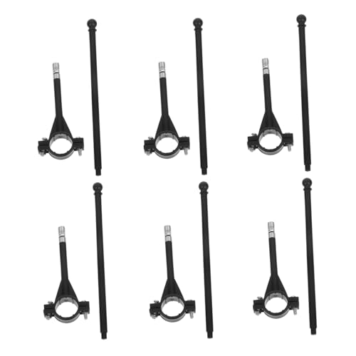 HIAKDOFT 6 Stück Teiliges Fahrrad Flaggen mit Robustem Wetterfestem Fahnenmast für Kinderfahrräder Kompakte Einfache für Party Parade und Werbung im Außenbereich von HIAKDOFT