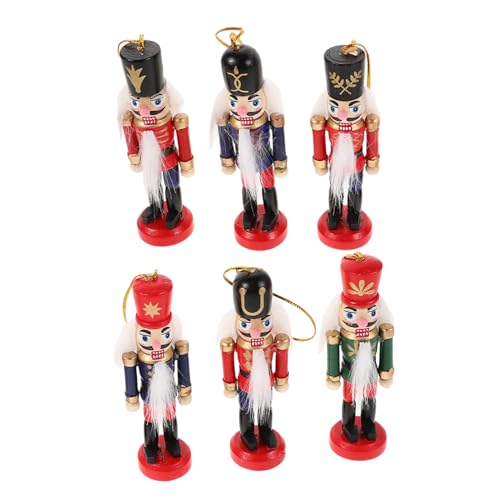 HIAKDOFT 6 Stück Teiliges Puppen Hängeornament Weihnachtsbaumschmuck aus Robustem Material für Fenster Wand Tür Kamin Festliche Dekoration und HIAKDOFT 6 Stück Teiliges Puppen Hängeornament Weihnachtsbaumschmuck aus Robustem Material für Fenster Wand Tür Kamin Festliche Dekoration und von HIAKDOFT