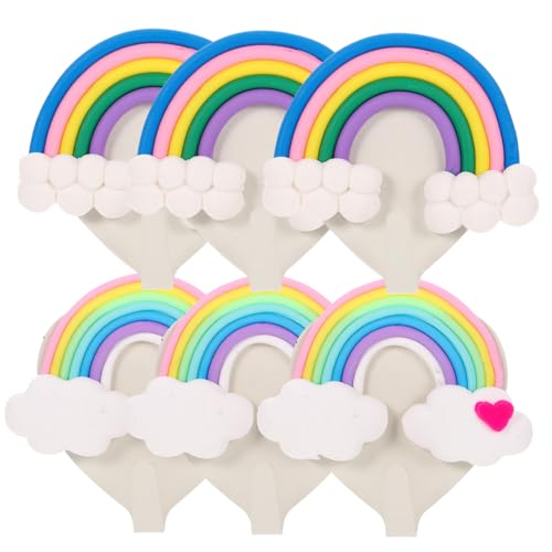 HIAKDOFT 6 Stück Teiliges Selbstklebendes Wandhaken Wolken und Regenbogen Design Starke Haftung Kratzfest Platzsparend für Handtücher Kleidung und Schlüssel Einfache Montage ohne Bohren HIAKDOFT 6 Stück Teiliges Selbstklebendes Wandhaken Wolken und Regenbogen Design Starke Haftung Kratzfest Platzsparend für Handtücher Kleidung und Schlüssel Einfache Montage ohne Bohren von HIAKDOFT