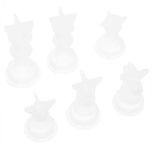 HIAKDOFT 6 Stück Teiliges Silikonform DIY Schachfiguren mit Klarer Langlebiger Form für Epoxidharz und Duftkerzen Praktisches Gießwerkzeug für Kreative Bastelprojekte Zuhause HIAKDOFT 6 Stück Teiliges Silikonform DIY Schachfiguren mit Klarer Langlebiger Form für Epoxidharz und Duftkerzen Praktisches Gießwerkzeug für Kreative Bastelprojekte Zuhause von HIAKDOFT