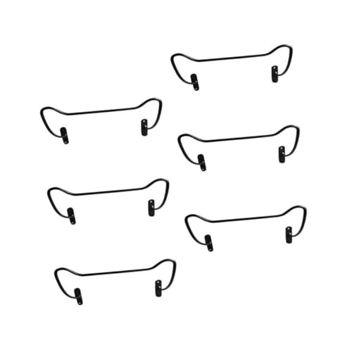 HIAKDOFT 6 Stück Teiliges Wand weinregal aus Metall Stabiles Weinflaschenhalter Zuhause Platzsparend Stilvolles Design für Bar Restaurant Büro und Party Rote Weinflaschenhalter von HIAKDOFT