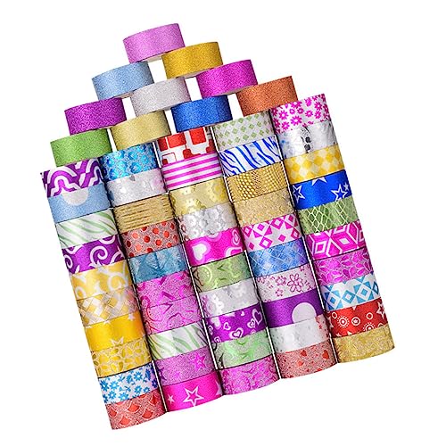HIAKDOFT 60 Rollen Buntes Washi Tape pro Rolle Dekoratives Leicht Abreißbares Klebeband für Scrapbooking Notizbücher DIY Basteln Verschiedene Muster Langlebiges Papierband HIAKDOFT 60 Rollen Buntes Washi Tape pro Rolle Dekoratives Leicht Abreißbares Klebeband für Scrapbooking Notizbücher DIY Basteln Verschiedene Muster Langlebiges Papierband von HIAKDOFT