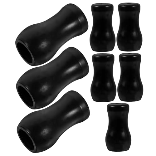 HIAKDOFT 8 Stück Teiliges PVC Jalousie Zugseilknöpfe Langlebig Robust Einfacher Diy Einbau Dekorative Schnurhalter für Vorhänge und Rollos Schwarz von HIAKDOFT