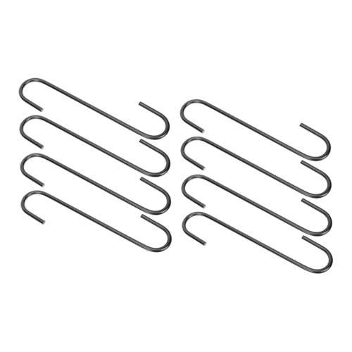 HIAKDOFT 8 Stück Teiliges S haken aus Edelstahl Schwarz Robuster Kleiderhaken für Garderobe Platzsparend Vielseitig für Schlafzimmer Wohnzimmer Küche und Bad Einfach Einhängbar HIAKDOFT 8 Stück Teiliges S haken aus Edelstahl Schwarz Robuster Kleiderhaken für Garderobe Platzsparend Vielseitig für Schlafzimmer Wohnzimmer Küche und Bad Einfach Einhängbar von HIAKDOFT