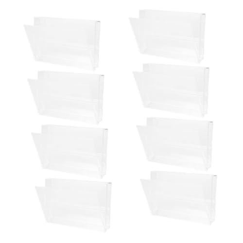 HIAKDOFT 8 Stück Teiliges Transparentes Kassetten Aufbewahrungsbox Robuster Recording Cassette Organizer Platzsparend mit Notizhalter Klarer Audio Cassette Storage Box für Zuhause von HIAKDOFT