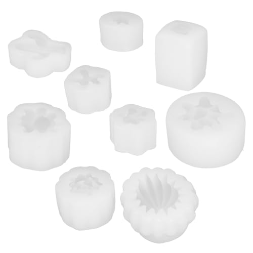 HIAKDOFT 9 Stück Teiliges Kaktus Silikonform Flexibel zum Kerzen Gießen und Basteln Sichere DIY Gießform für Seifen Fondant und Aromatherapie Dekorationen von HIAKDOFT