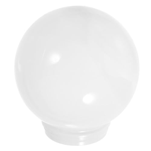 HIAKDOFT Acryl Lampenschirm Kugelform Leicht Robust Ersatzschirm für Außenbeleuchtung Straßenlaterne Warmes Licht Dekorativ Praktisch von HIAKDOFT
