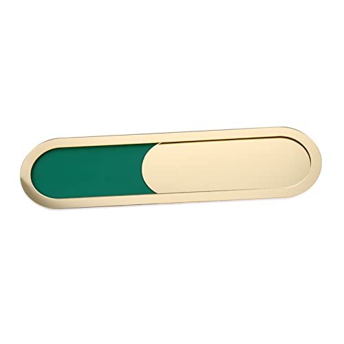 HIAKDOFT Acryl Türschild mit Schieberegler für Besetzt Frei Anzeige Oval Goldfarben Sichtbarer Konferenzraum Indikator für Büro und Meetingräume Einfache Langlebiges Design HIAKDOFT Acryl Türschild mit Schieberegler für Besetzt Frei Anzeige Oval Goldfarben Sichtbarer Konferenzraum Indikator für Büro und Meetingräume Einfache Langlebiges Design von HIAKDOFT