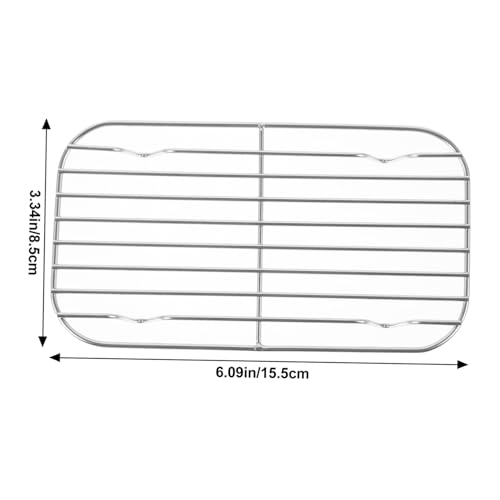 HIAKDOFT Aluminium Kühl Backgitter Stabiles Mehrzweck Backrost für Ofen und Grill Rutschfestes Mittleres Modell zum Abkühlen von Kuchen Muffins und Heißen Speisen von HIAKDOFT