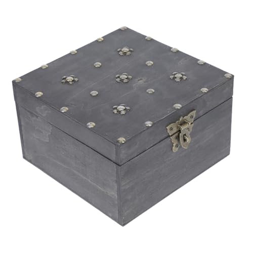 HIAKDOFT Antike Holzbox Vintage Aufbewahrungsbox mit Schloss Retro Design Praktische Schatztruhe zur Aufbewahrung von Kleinteilen Geschenkbox für Zuhause und Büro HIAKDOFT Antike Holzbox Vintage Aufbewahrungsbox mit Schloss Retro Design Praktische Schatztruhe zur Aufbewahrung von Kleinteilen Geschenkbox für Zuhause und Büro von HIAKDOFT