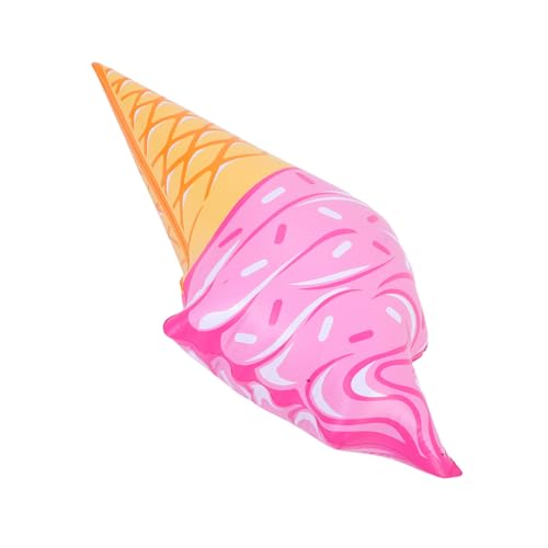 HIAKDOFT Aufblasbares Eiscreme Poolspielzeug aus Robustem Schnelles Aufblasen Schwimmendes Wasserspielzeug für Sommerliche Pool und Stranddekoration von HIAKDOFT