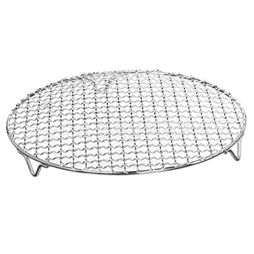 HIAKDOFT Home Rundes Grillnetz Hitzebeständiges BBQ Grillnetz Für Elektrogrill Und Luftfritteuse Antihaftbeschichtet Für Und Gemüse Beim Grillen Und Backen von HIAKDOFT