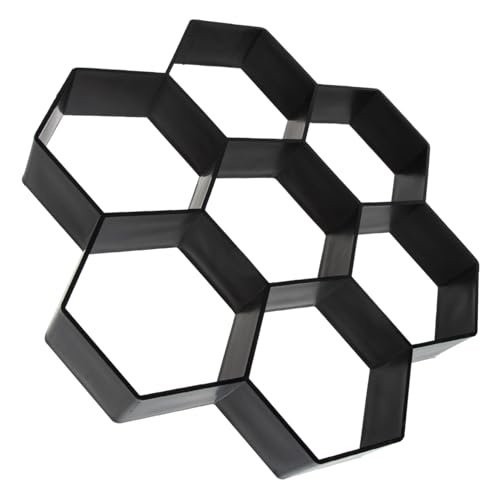 HIAKDOFT Beton Pflastersteinform Kunststoff DIY Gehwegform Gartenweg Beton Gießen Schnell Entformbar für Terrasse Gartendekoration Steine Trittplatten Wege Gestalten von HIAKDOFT