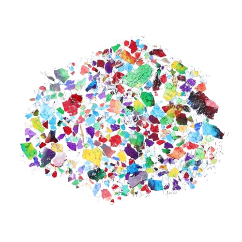 HIAKDOFT Bunte Unregelmäßige Ice Crack Mosaikstücke pro Packung Kreative DIY Bastelsteine mit Glatter Oberfläche für Wanddekoration und Heimkunstgestaltung von HIAKDOFT