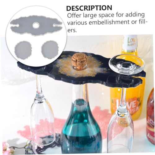 HIAKDOFT DIY Kristall Epoxidharz Silikonform für Weinglashalter Unregelmäßiges Design Langlebig Leicht zu Entformen Geeignet für Glasuntersetzer und Kreative Heimdekoration HIAKDOFT DIY Kristall Epoxidharz Silikonform für Weinglashalter Unregelmäßiges Design Langlebig Leicht zu Entformen Geeignet für Glasuntersetzer und Kreative Heimdekoration von HIAKDOFT