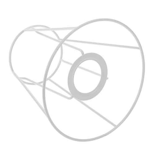 HIAKDOFT DIY Lampenschirmrahmen aus Metall Tischlampe Design Einfache Installation für Vielseitige Dekoration oben Unten von HIAKDOFT
