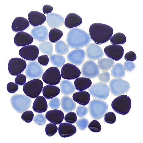 HIAKDOFT DIY Mosaiksteine aus Langlebiger Keramik mit Unregelmäßigen Formen Glatter Oberfläche und Natürlichen Farben für Fliesenherstellung und Kreative Mosaikprojekte Innen und Außen von HIAKDOFT