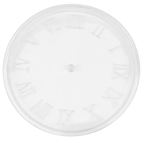 HIAKDOFT DIY Silikonform für Wanduhr mit Römischen Zahlen Transparente Uhrengießform für Kreative Uhrherstellung Vielseitige Bastelaccessoires für DIY Kunsthandwerk und Schmuckgestaltung von HIAKDOFT