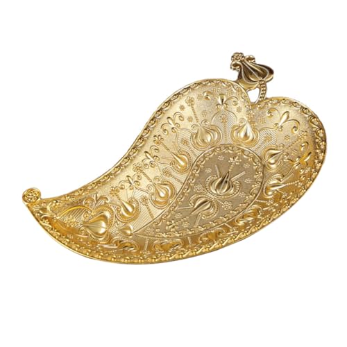 HIAKDOFT Dessertteller Mit Kronenrelief Desserttablett Ästhetisches Obsttellertablett Serviertablett Für Lebensmittel Servierplatte Vintage Obsttablett Dekoratives Tablett Snack von HIAKDOFT