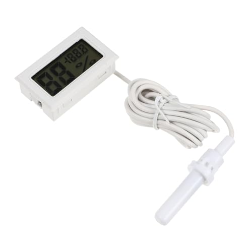 HIAKDOFT Digitaler Temperatur Luftfeuchtigkeitsmonitor Weiß Handlich Magnetisch für Babyzimmer Büro Gewächshaus Garten mit Klarem Display und Zuverlässiger Messung HIAKDOFT Digitaler Temperatur Luftfeuchtigkeitsmonitor Weiß Handlich Magnetisch für Babyzimmer Büro Gewächshaus Garten mit Klarem Display und Zuverlässiger Messung von HIAKDOFT