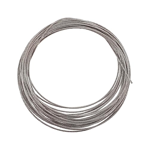 HIAKDOFT Drahtseil Rostfreies Kabel für Geländer Wäscheleinen und DIY Projekte Stabil und Langlebig für Garten und Terrasse von HIAKDOFT